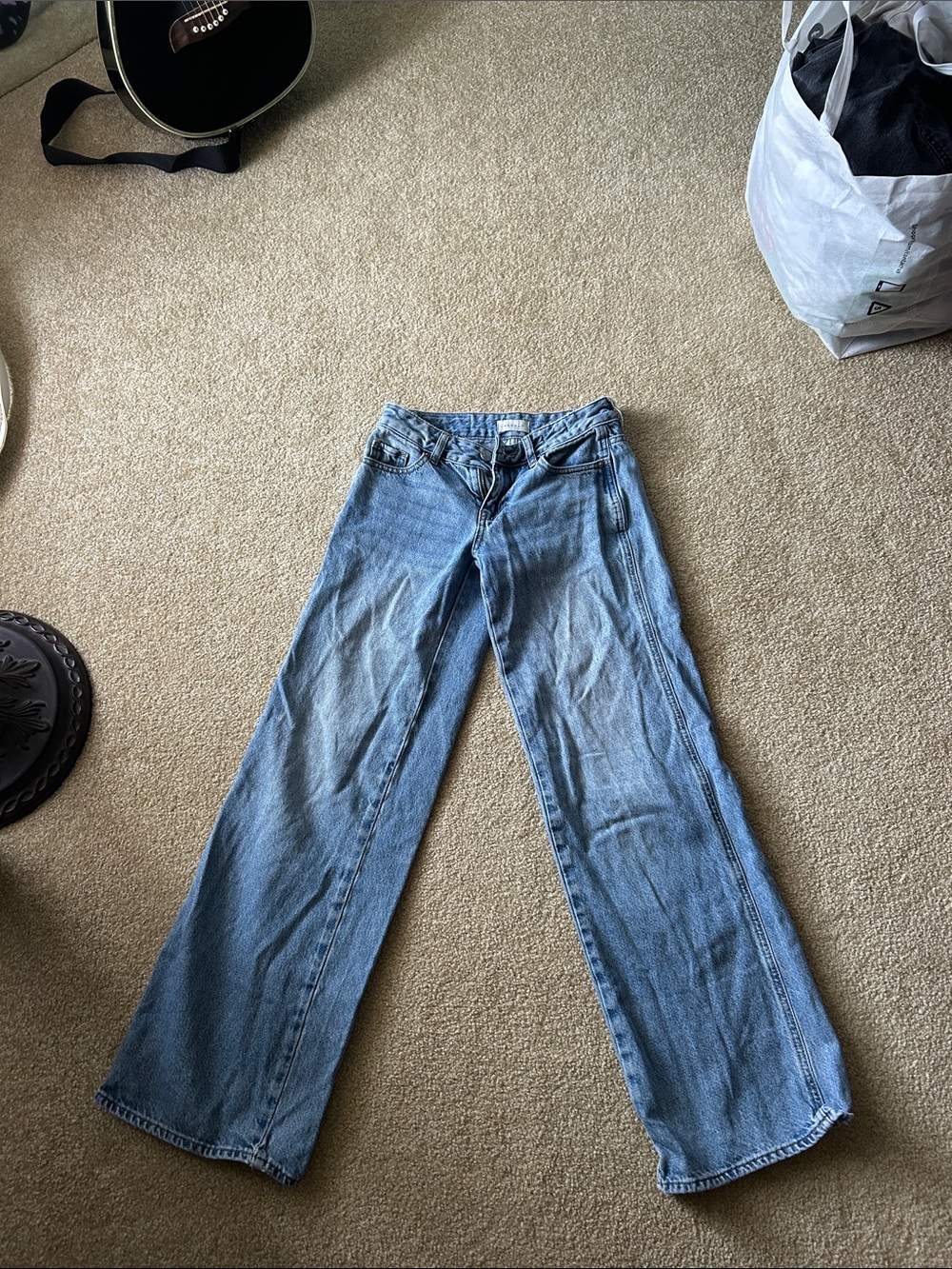 PacSun Light Blue Wide-Leg Women's Jeans